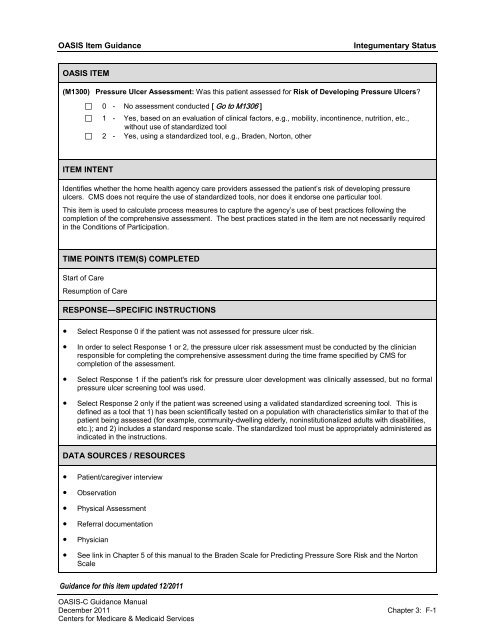 F Integumentary Status - Selman-Holman & Associates