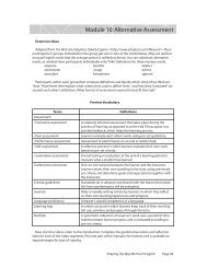 Module 10: Alternative Assessment - EFL Classroom 2.0