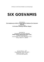 Six Gosvamis - Srila Bhakti Vaibhava Puri Maharaja