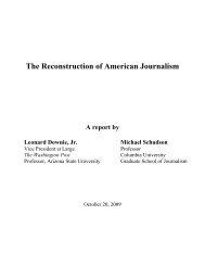 The Reconstruction of American Journalism - Columbia University ...