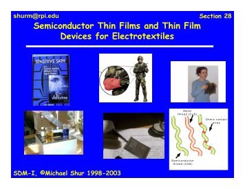 Semiconductor Thin Films and Thin Film Devices for ... - Nano Mahidol