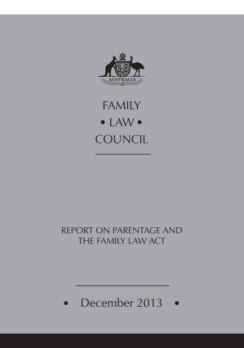 family-law-council-report-on-parentage-and-the-family-law-act-december2013