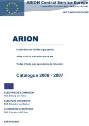 Arion Study Visits 2006-2007