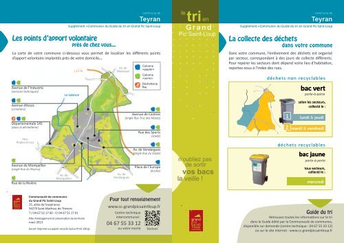 Emplacement des collecteurs publics dans votre ... - Ville de Teyran