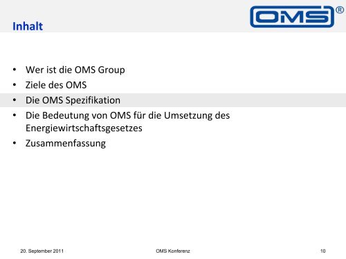 OMS ist mehr als Smart Metering - SMARVIS GmbH