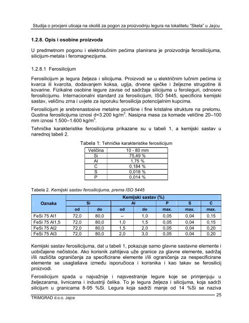 Studija o procjeni utjecaja na okoliÅ¡ - Federalno ministarstvo okoliÅ¡a ...