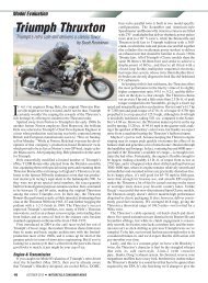 Model Evaluation: Triumph Thruxton - Motorcycle Consumer News