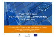 A Survey of HPC Systems and Applications in Europe - prace