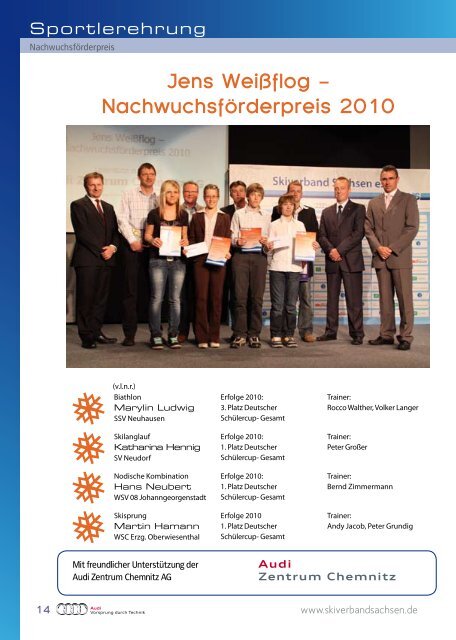 Jahrbuch 2010/2011 - Skiverband Sachsen eV