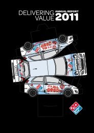 Delivering value - Domino's Pizza
