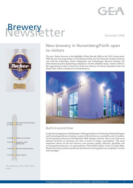 Newsletter - GEA Brewery Systems