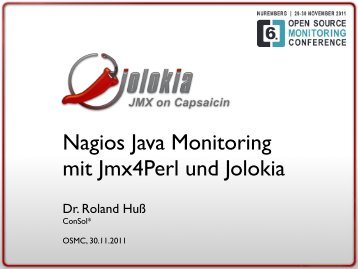 Nagios Java Monitoring mit Jmx4Perl und Jolokia - netways