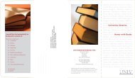 Honor with Books Brochure (PDF) - UNLV Libraries
