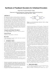 Synthesis of Feedback Decoders for Initialized Encoders