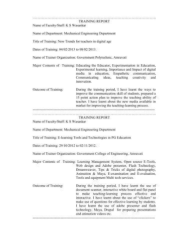 Prof. K.S. Wasankar - Government College Of Engineering ...