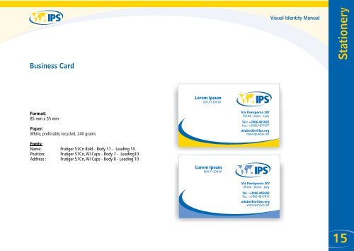 Download the Visual Identity Manual (PDF) - IPS Inter Press Service