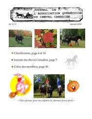 Volume 09-3 Septembre 2007 - Association québécoise du cheval ...