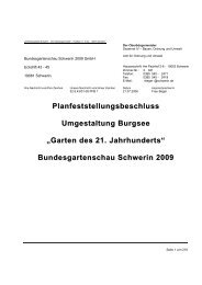 Planfeststellungsbeschluss Umgestaltung Burgsee ... - Schwerin