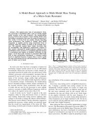 A Model-Based Approach to Multi-Modal Mass Tuning of a Micro ...