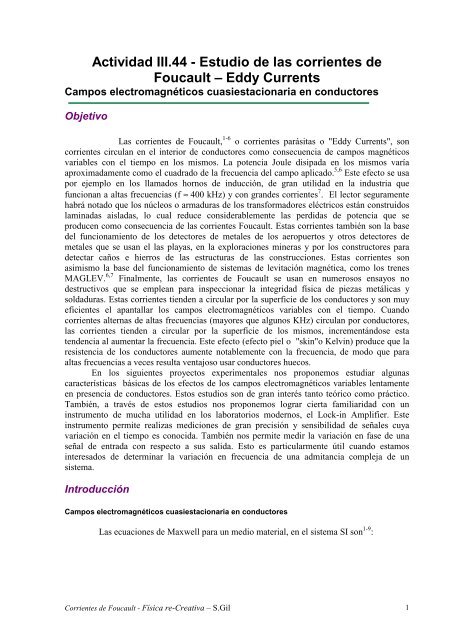 Apantallamiento electromagnÃ©tico - Efecto piel