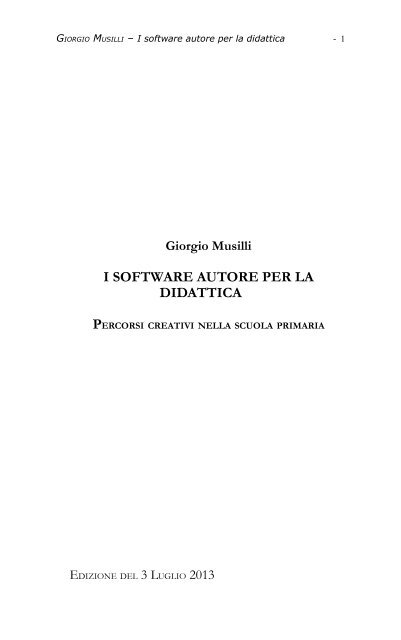 I software autore per la didattica - maestrantonella.it
