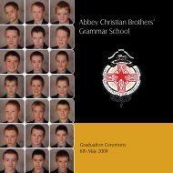 Graduation 2009 - The Abbey Christian Brothers' Grammar School