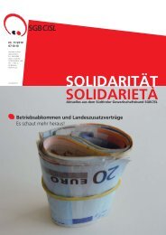 SolidaritÃ¤t fÃ¼râ¦ - SGB - CISL