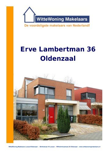 Brochure Erve Lambertman 36 Oldenzaal - Witte Woning Makelaars