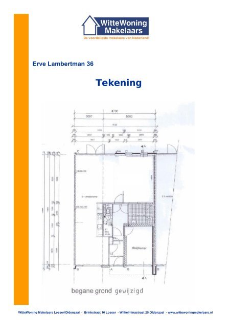 Brochure Erve Lambertman 36 Oldenzaal - Witte Woning Makelaars