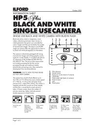 hp5 black and white single usecamera - the ILFORD PHOTO Website