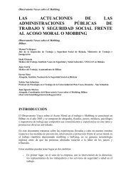 Observatorio Vasco sobre el Mobbing - Acoso moral