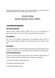 STATUTEN Swiss Karate Union (SKU)