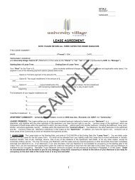 Sample Lease Agreement - edr property operations