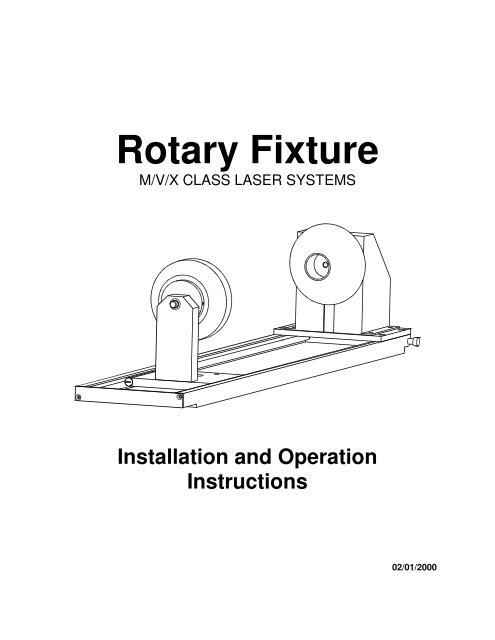 Rotary Fixture - CEM Lasers