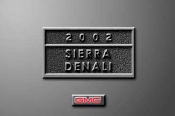 2002 GMC Sierra Denali Owner's Manual