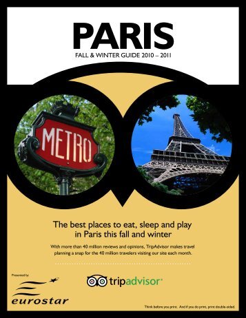 The best places to eat, sleep and play in Paris this fall and ... - Eurostar