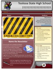 Newsletter 5 - Toolooa State High School - Education Queensland