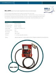 Medium Diesel, Kerosene Flow Rate of Pump ... - Bell Flow Systems