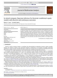 Bayesian inference for bivariate conditional copula models with ...