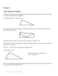 Chapter 4 Polygons - Hanlon Math