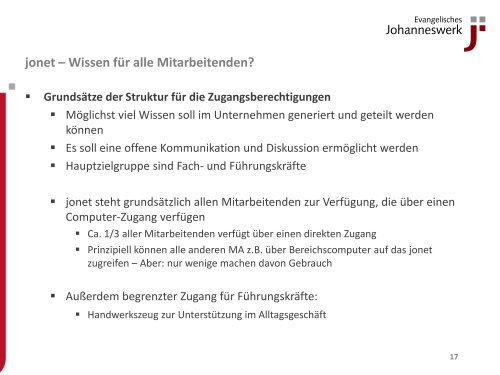 Jonet - Arbeitskreis Personalentwicklung des BOW