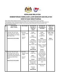 kerajaan malaysia - Kementerian Kemajuan Luar Bandar Dan Wilayah