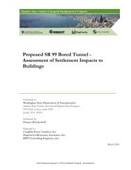 SR99 Bored Tunnel-Assessment of Settlement Impacts ... - SCATnow