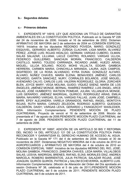 1 asamblea legislativa de la repÃƒÂºblica de costa rica perÃƒÂ­odo ...