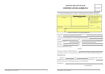 Stampato richiesta agibilitÃ  A3.pdf - Comune di Montebelluna