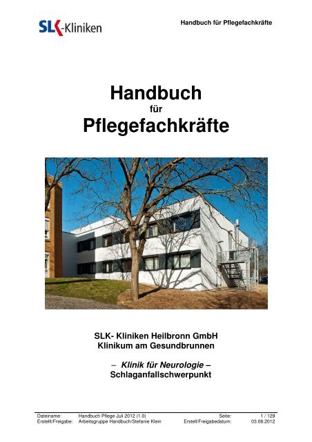 Handbuch Pflege Juli 2012 _1.0_ - SLK-Kliniken Heilbronn GmbH