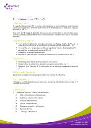 Fundamentos ITIL v3 - Alhambra-Eidos