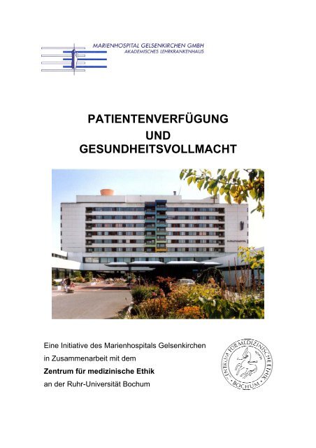 patientenverfÃ¼gung und gesundheitsvollmacht - St. Augustinus ...