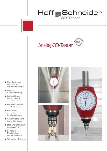 Analog-3D-Taster - Haff & Schneider GmbH & Co. OHG, Nesselwang