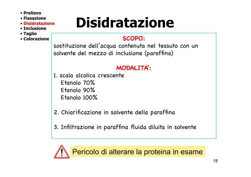 Localizzazione delle proteine in situ 1Â°parte - CusMiBio